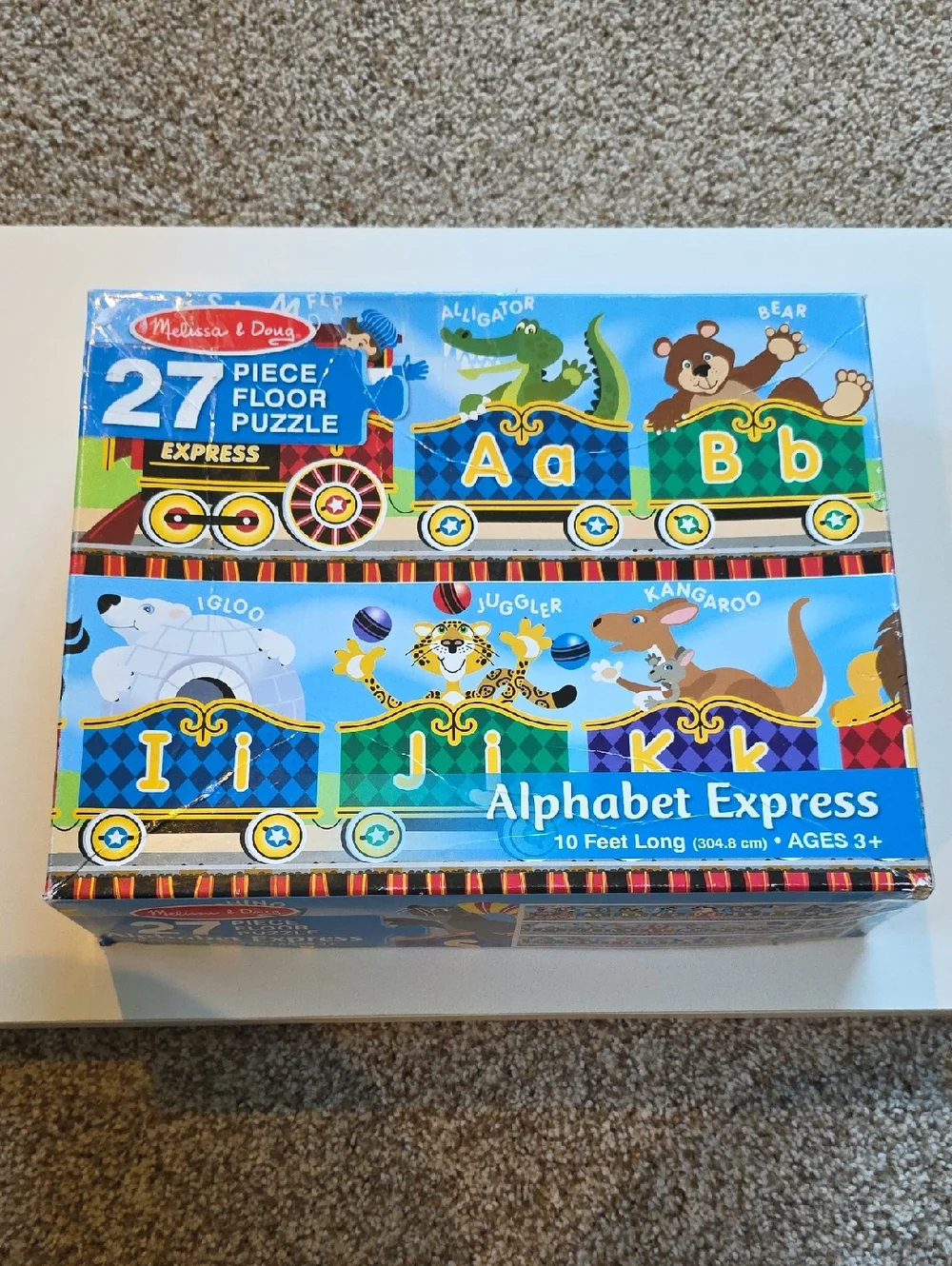 Melissa & Doug Alphabet Express Puzzle 27 Piece Floor Puzzle 10 Feet Long!